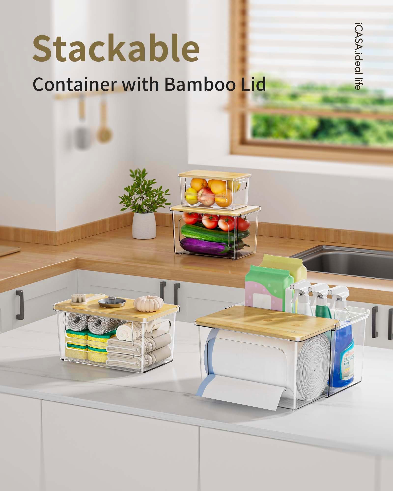 iCASA stackable design saves under-sink space in kitchens and laundry rooms.