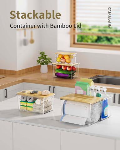 iCASA stackable design saves under-sink space in kitchens and laundry rooms.