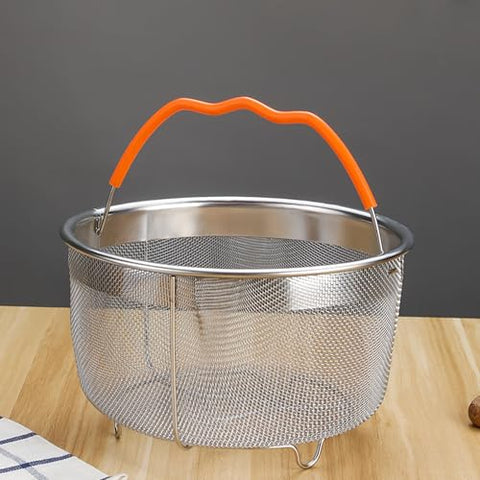 ICEICE basket used as a veggie steamer for broccoli and greens.