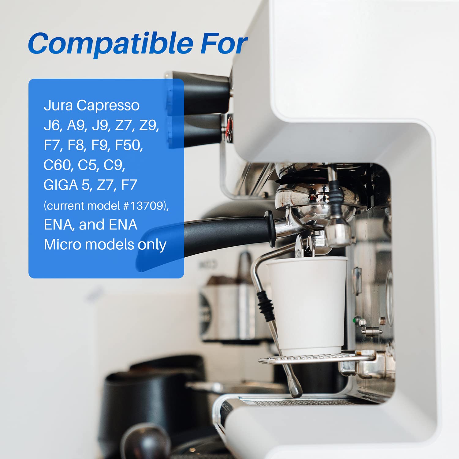ICEPURE compatibility graphic listing Jura models.