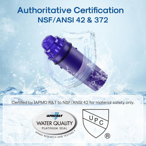 IcePure filter technology close-up highlighting filtration efficiency and taste improvement.