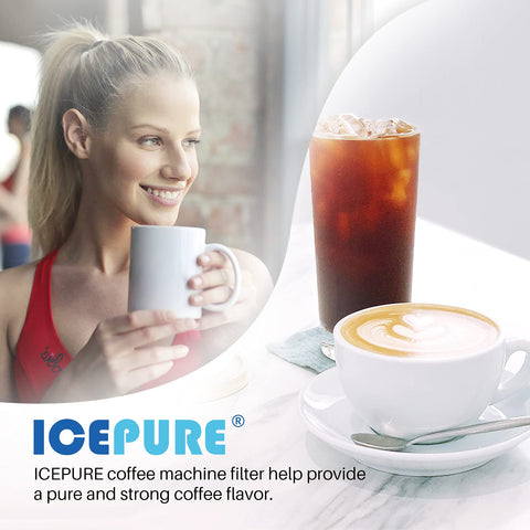 ICEPURE ready-to-install packaging with three cartridges.