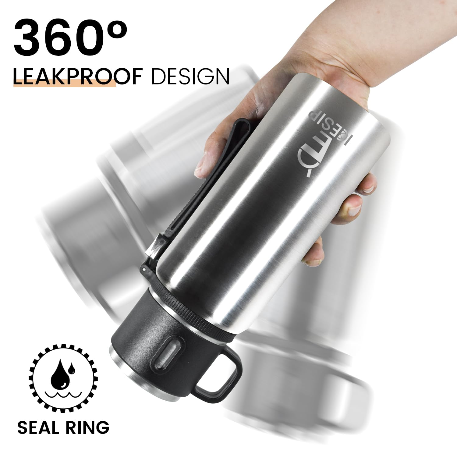Icesip is portable for hiking, biking, and daily commutes.
