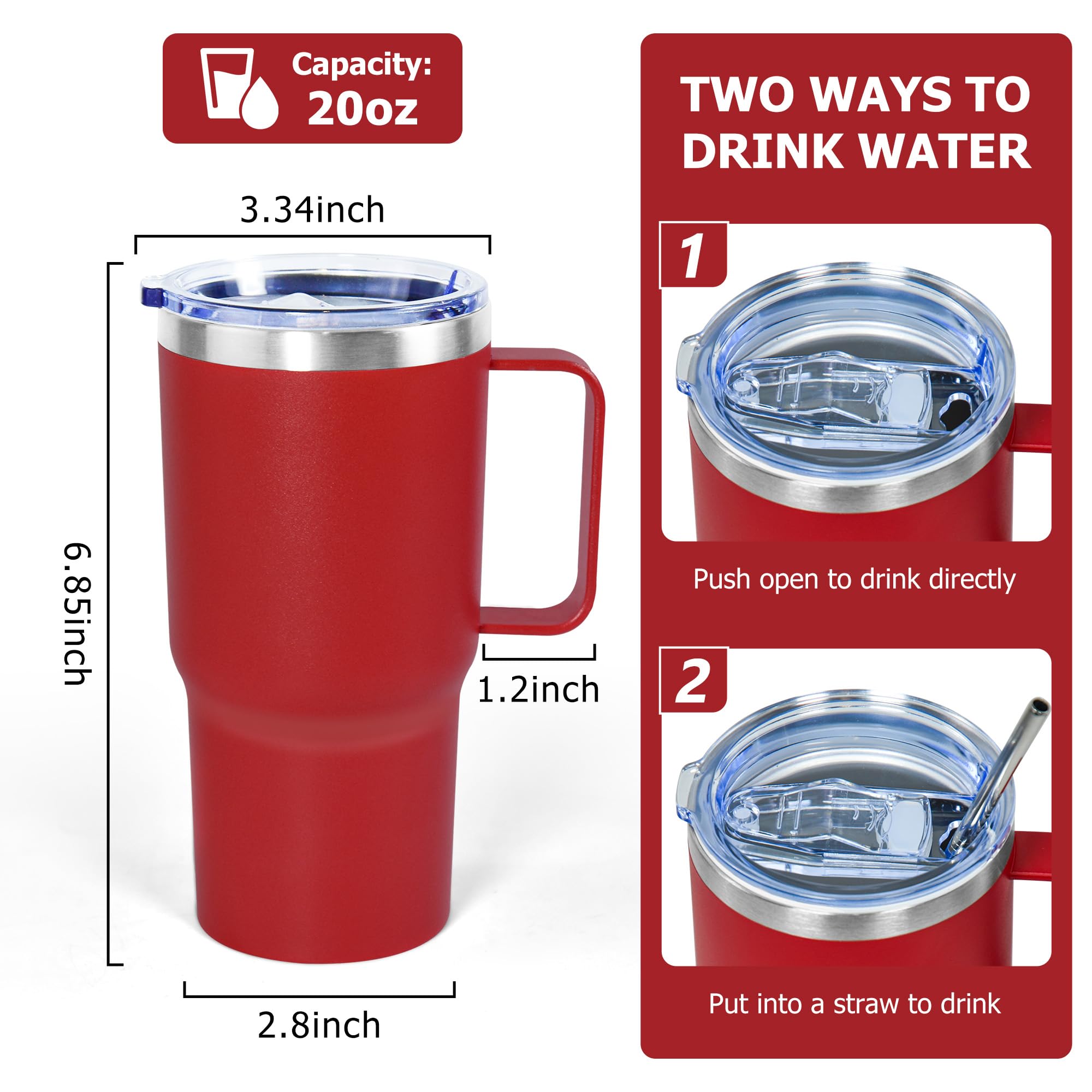 Icesip insulated tumbler with double-wall vacuum preserves drink temperature