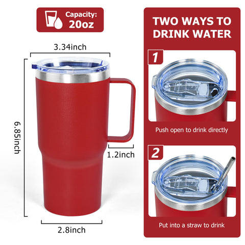 Icesip insulated tumbler with double-wall vacuum preserves drink temperature
