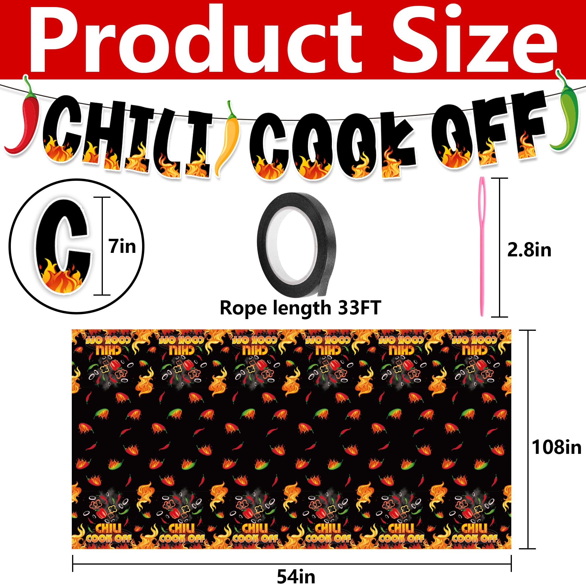 Iceyyyy cooking chili contest banner enhances event ambiance and visibility for cook-offs.