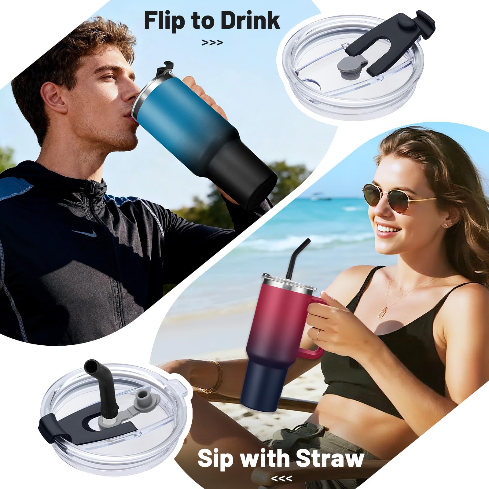 ICIOI 40 oz tumbler vacuum insulation preserves cold for hours during commutes
