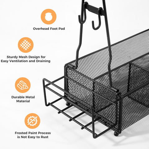 ICOHOT Grill Caddy keeps grill tools organized during outdoor barbecues.