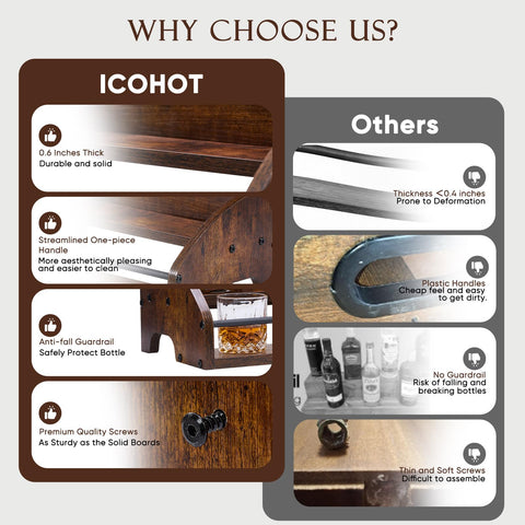 ICOHOT home bar styling idea for elegant shelves.
