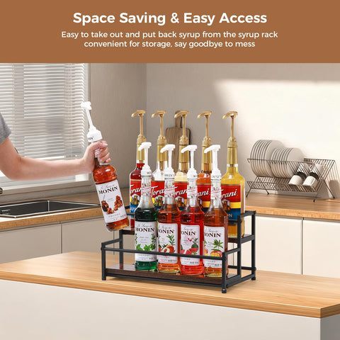 ICOHOT wooden-shelves-0-6inch offer solid support for 750ml bottles.