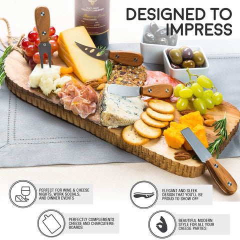 ICOSA Living Harvest cheese spreader makes soft cheeses easy to spread.