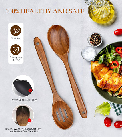 ICSTI teak spoons are easy to clean after cooking
