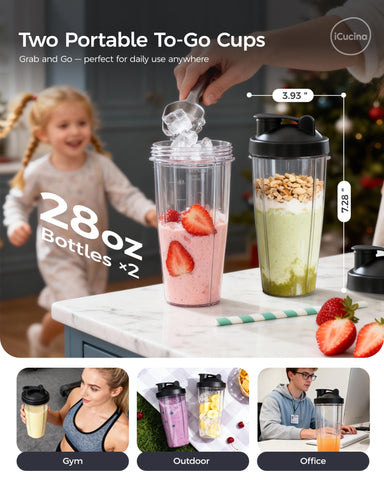 ICUCINA ice-crush-performance delivers smooth blends with ice and frozen fruit