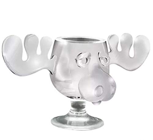 ICUP Christmas Vacation moose head cups pair in 4.5 oz, ideal for festive gatherings.