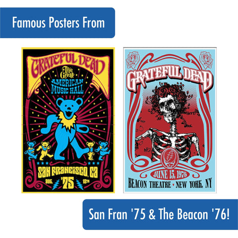 ICUP Grateful Dead pint glass featuring Barton album art, perfect for collecting