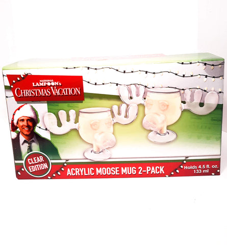 ICUP moose head acrylic cups close-up highlights sturdy, reusable partyware.