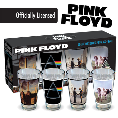 ICUP Pink Floyd The Piper at the Gates of Dawn pint glass; vintage vibe for collectors.