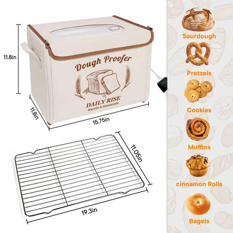 IDACYRIA foldable dough proofer compact design fits countertops