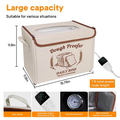 IDACYRIA folding bread-proofing box side view highlighting compact foldable design