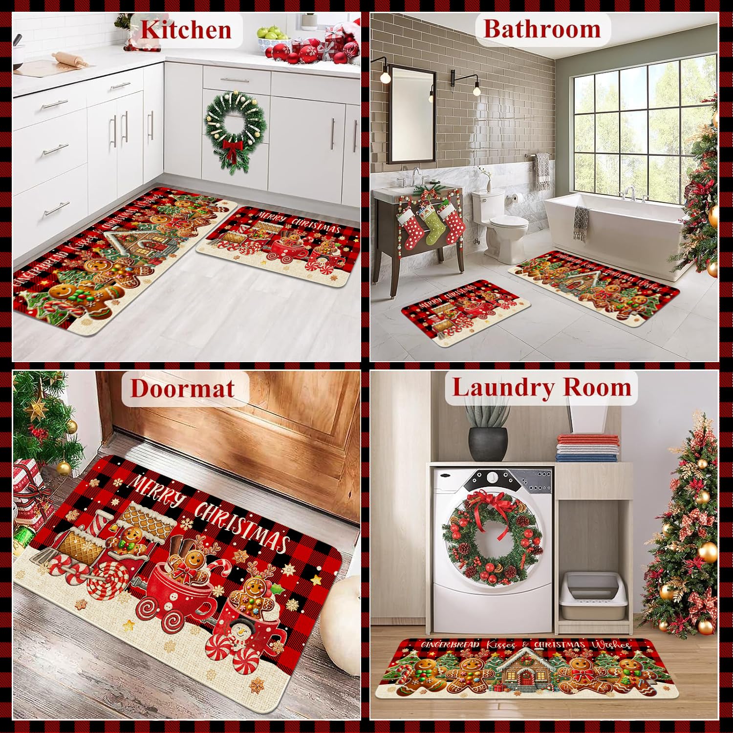 Ideasonna easy-clean washable design simplifies kitchen rug maintenance