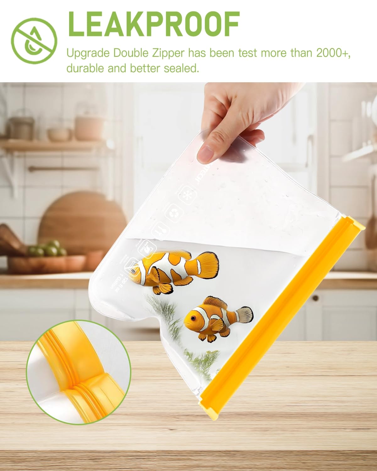 IDEATECH bags made from food-grade PEVA, PVC-free and BPA-free.