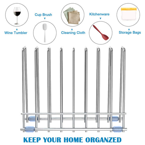 IDEATECH stainless steel drying rack close-up highlighting rust-free durability