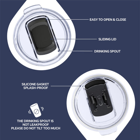 Dishwasher-safe design with no-sweat coating for comfortable handling.