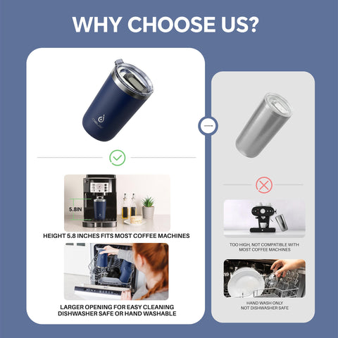 Powder-coated navy finish resists fading and wear.