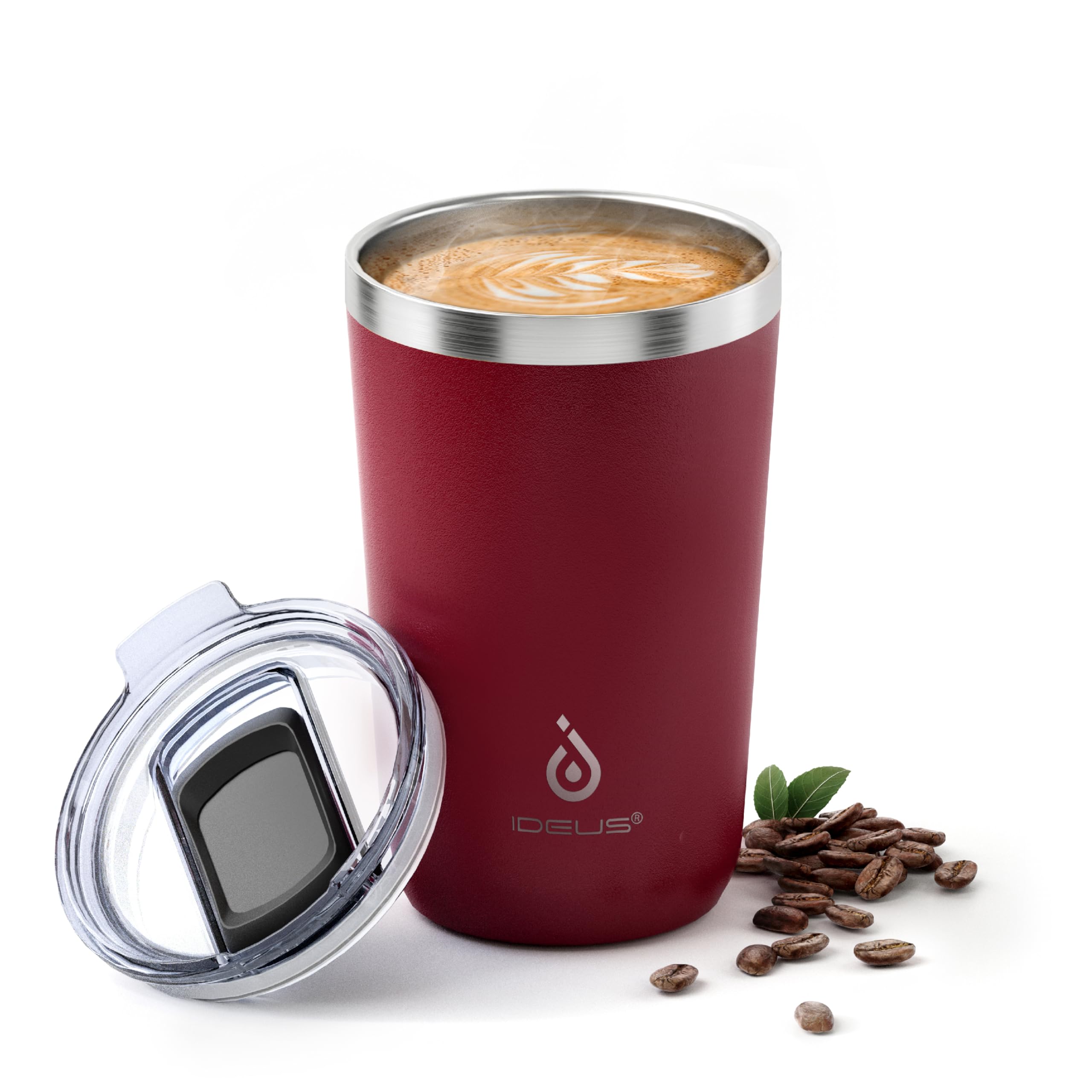 Ideus 20oz tumbler with splash-proof lid for mess-free sipping on the go