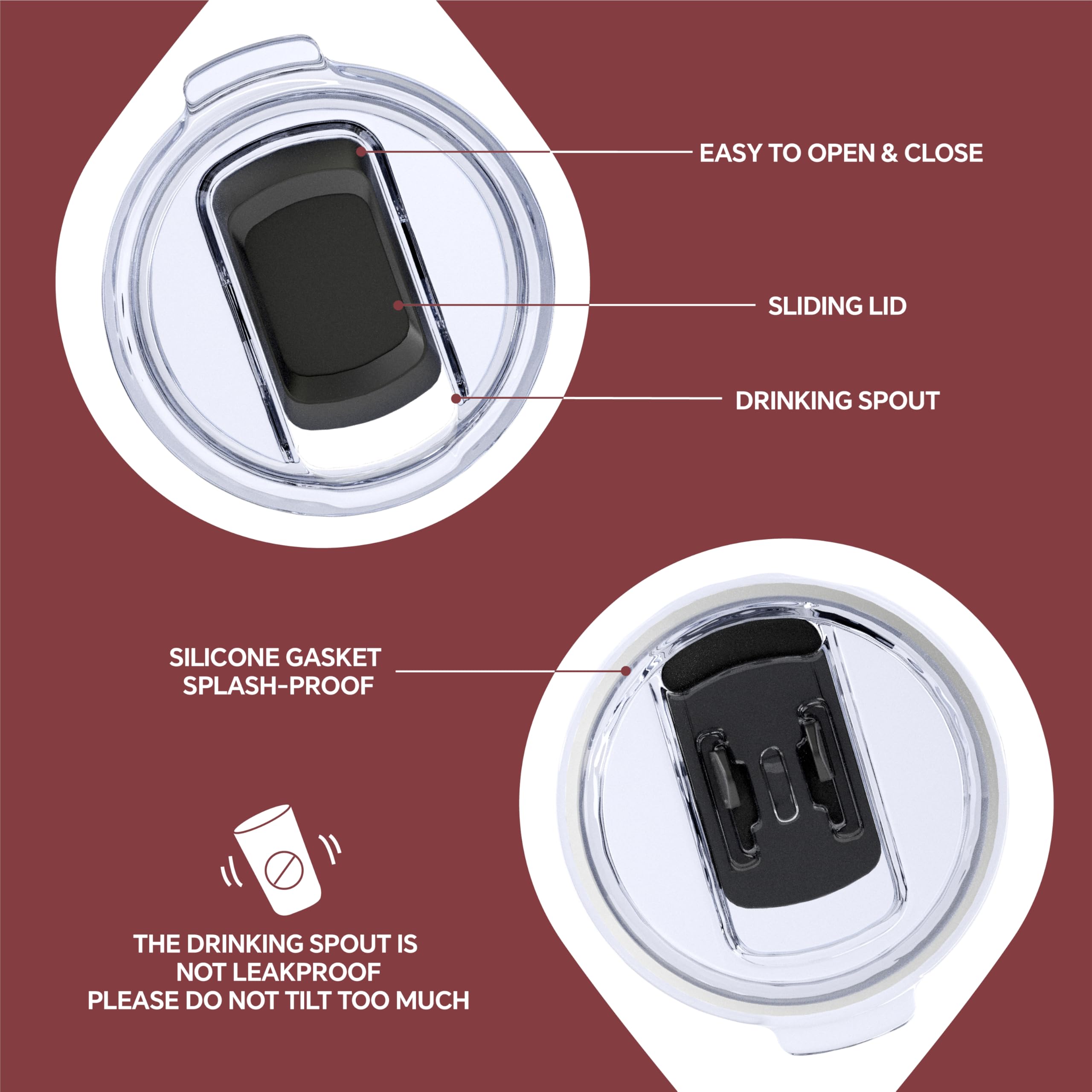 Ideus wide-mouth design makes fruit infusion and cleaning easier
