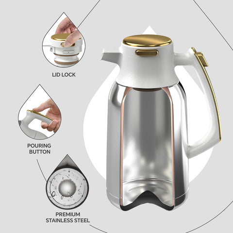 IDEUS wide-mouth opening eases cleaning and refilling