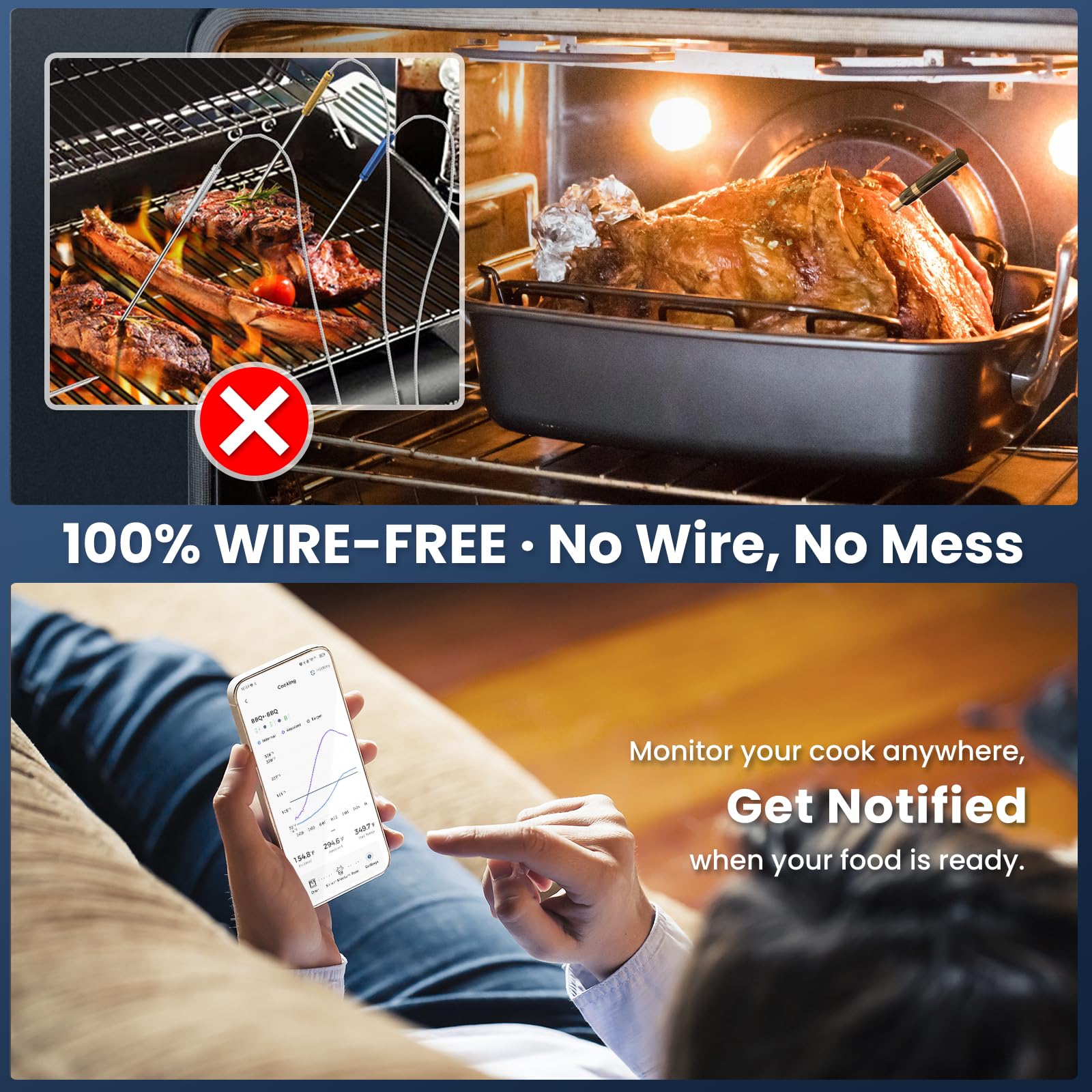 IDIAK compatible with oven grill and smoker setups