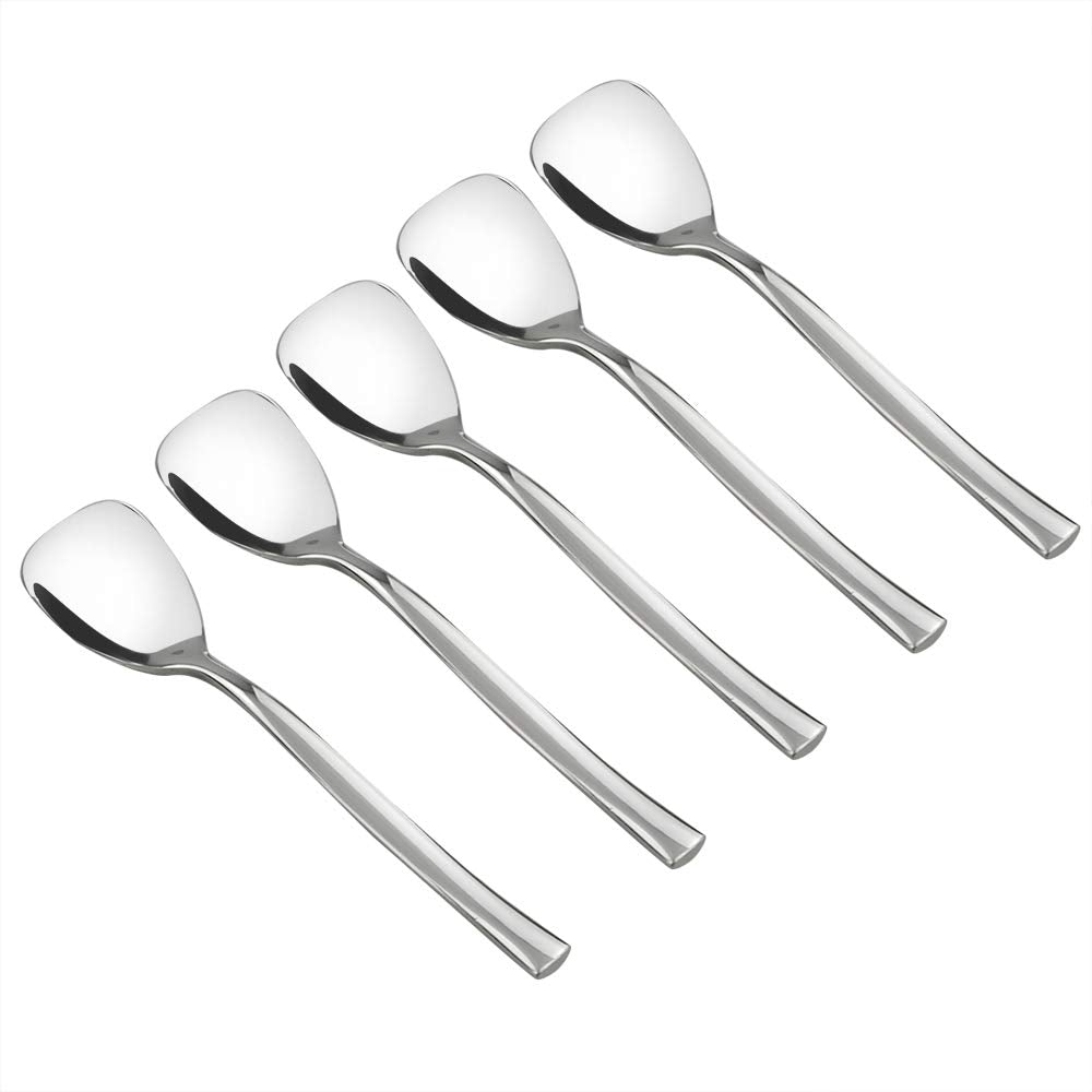 Idomy triangle-design dessert spoons for ice cream serving