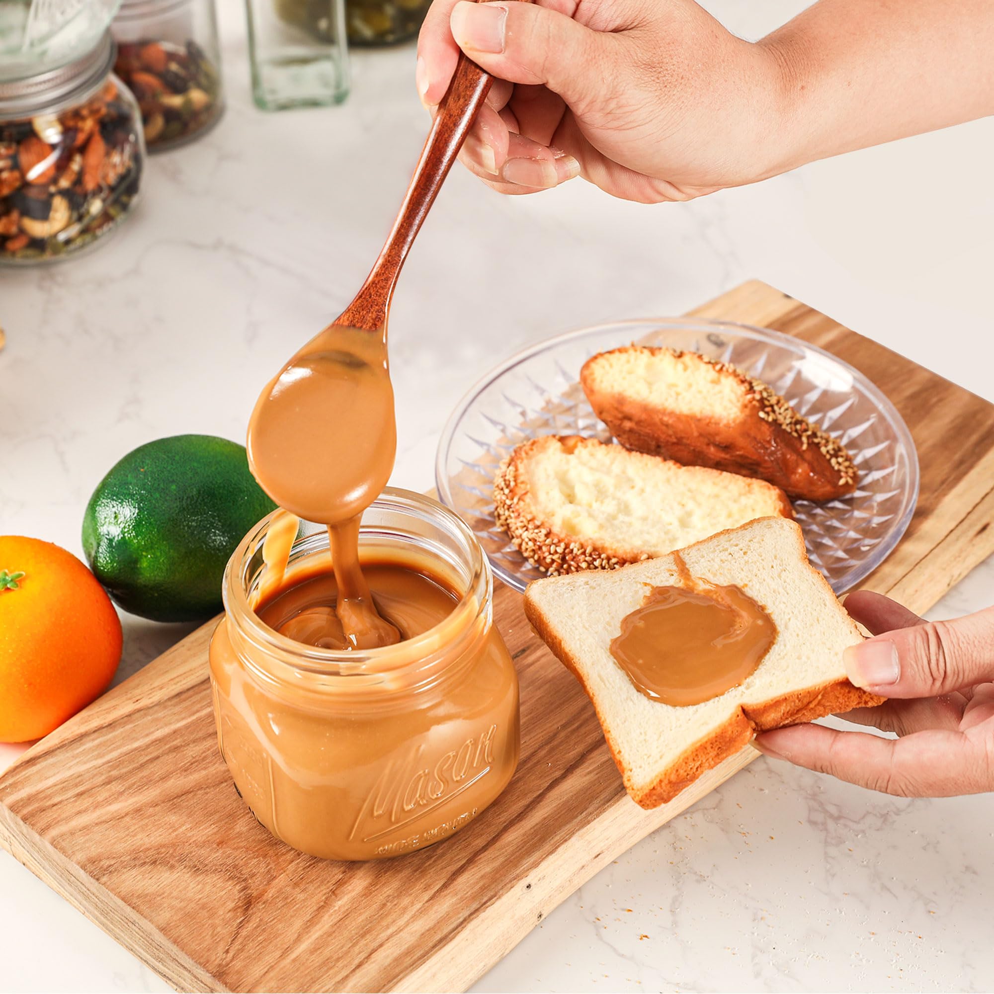 Ieavier DIY jars ideal for jams, pickles, and sauces.