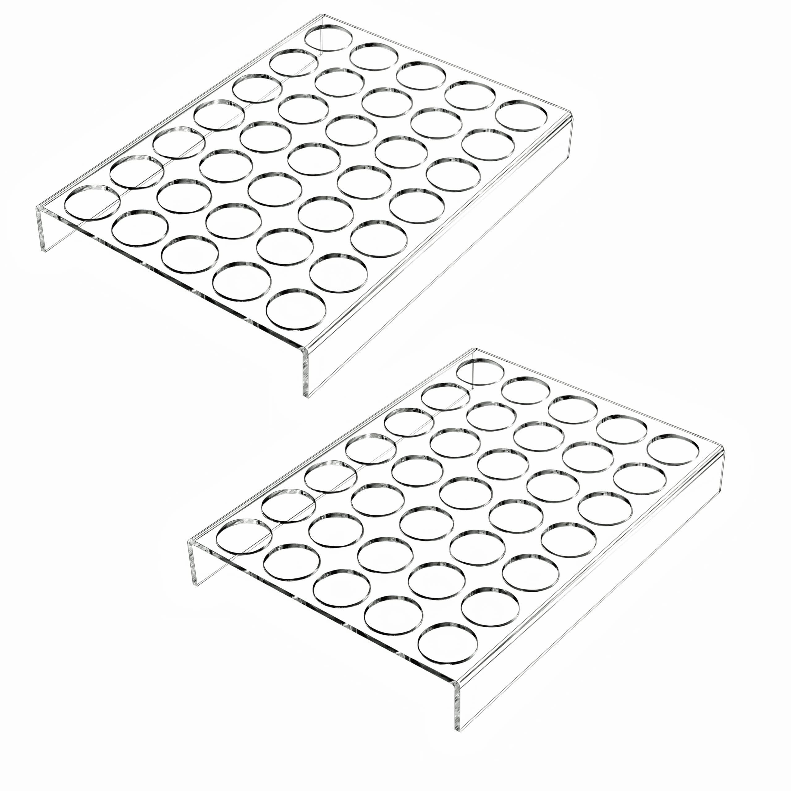 IEEK coffee pod organizer 35 slots top view for easy access.