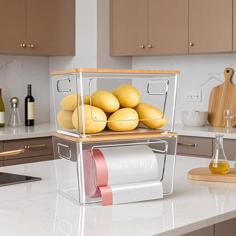 Compact design of iEGrow holder fits countertops and cabinets neatly.