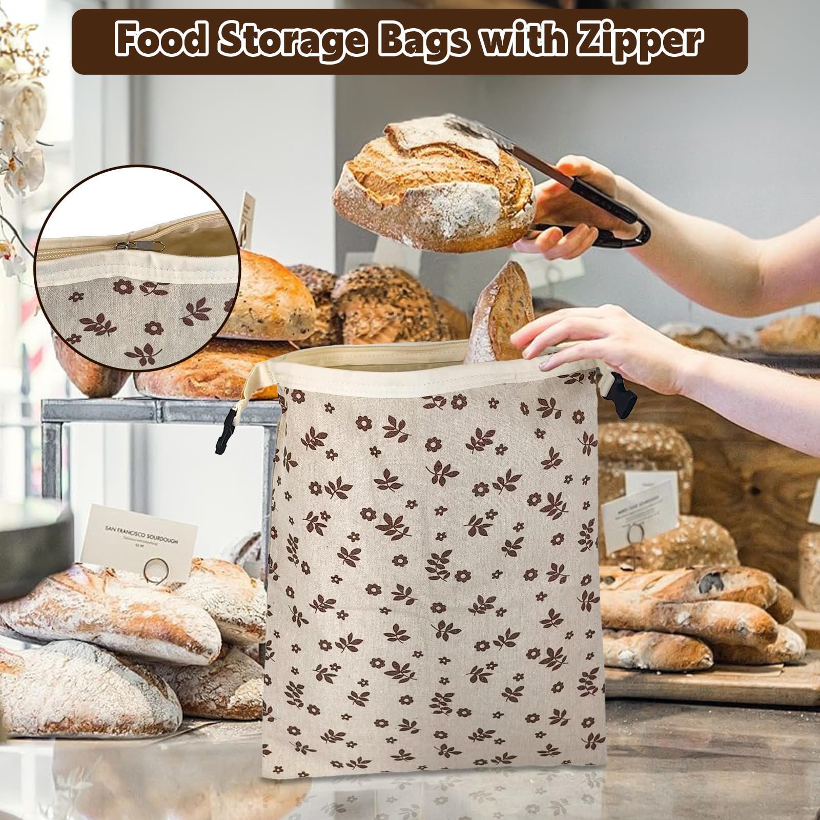 IELECMG versatile storage for bread, fruits, vegetables, and snacks.