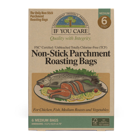 If You Care parchment roasting bag medium natural seals juices for tender roasts and simplifies cleanup