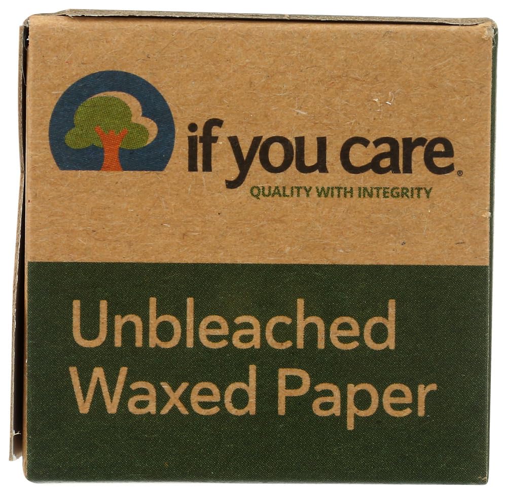 If You Care waxed paper with grease-resistant surface for cooking and baking.