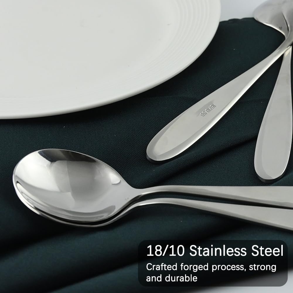 IFERRENS dishwasher-safe spoons simplify cleanup after family dinners.