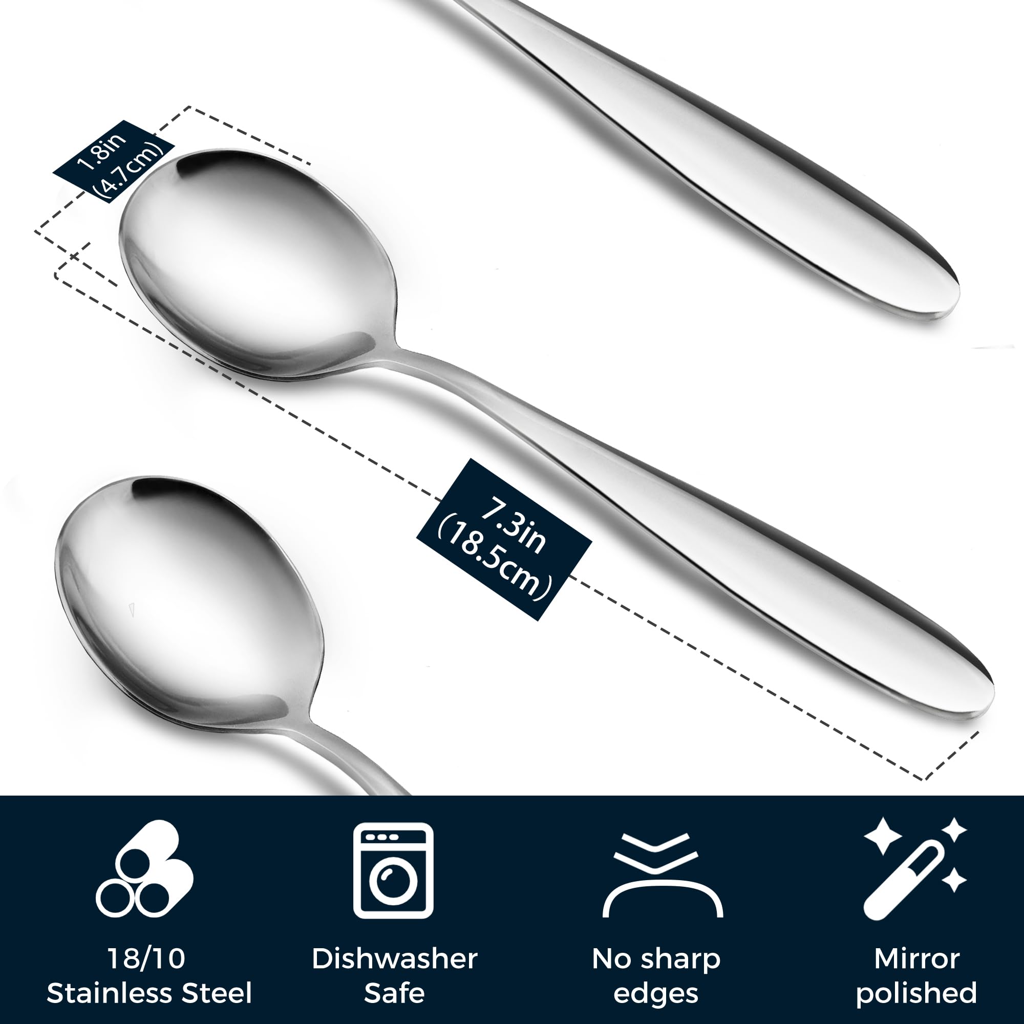 IFERRENS heavy-weight design provides balanced feel during meals.