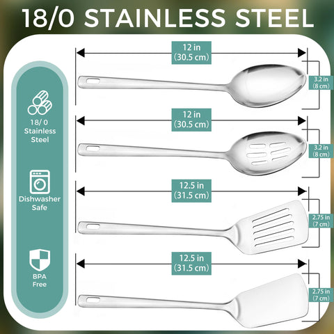 IFERRENS 12-inch serving spatulas designed for easy flipping and serving.