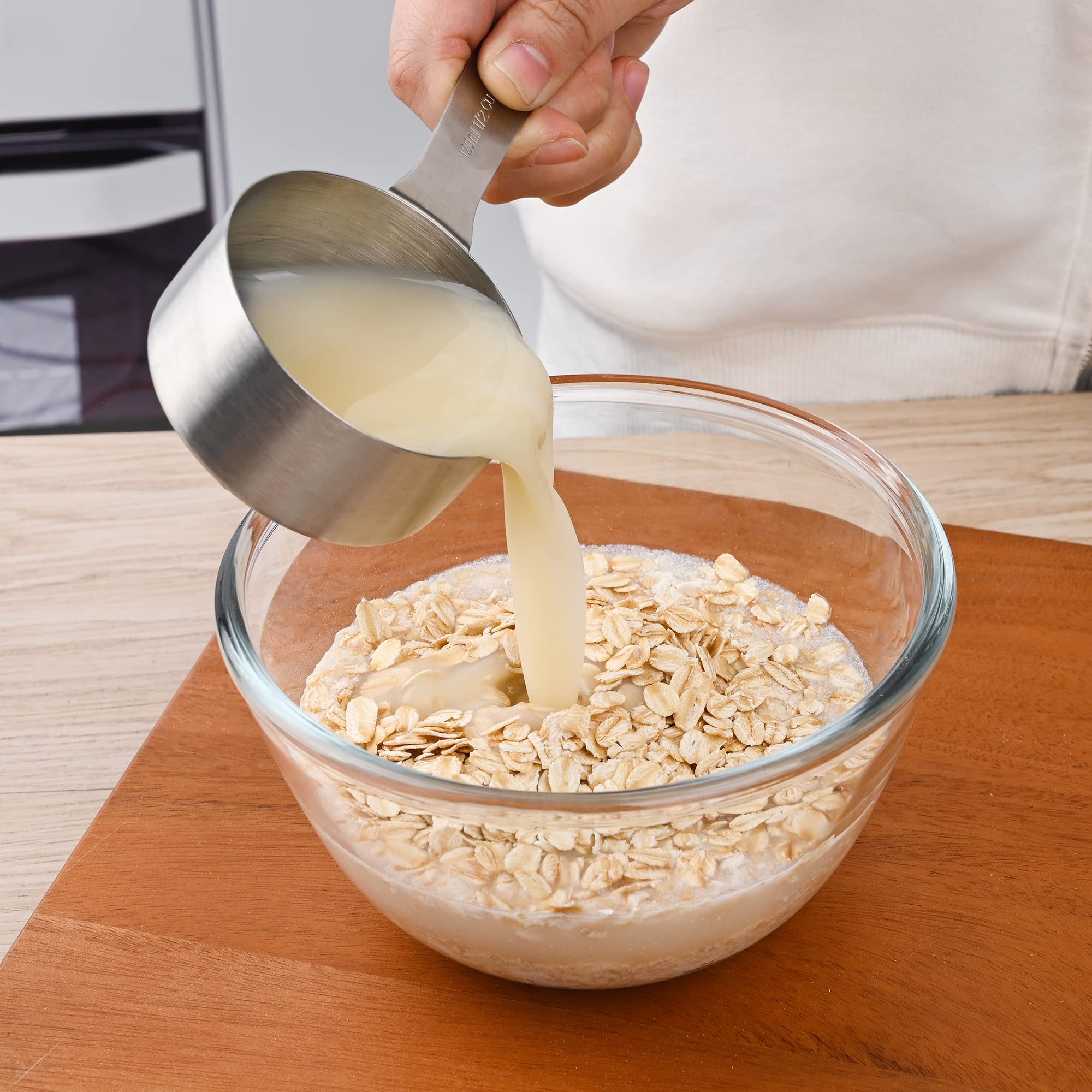 IFFMYJB dishwasher-safe metal measuring cups for easy cleanup