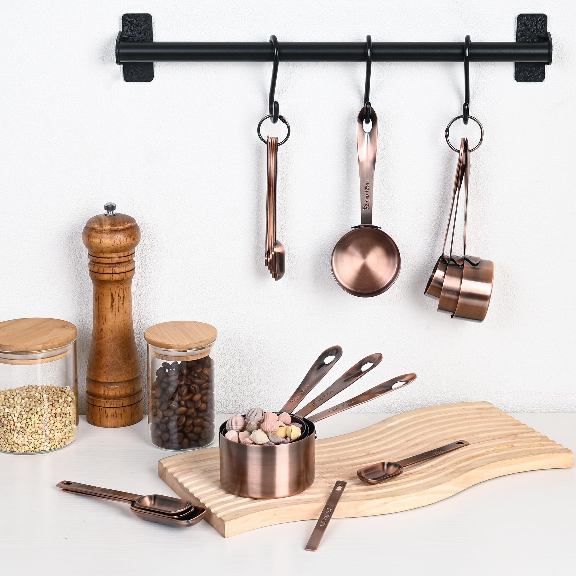 IFFMYJB nesting and hanging storage keeps kitchen tidy