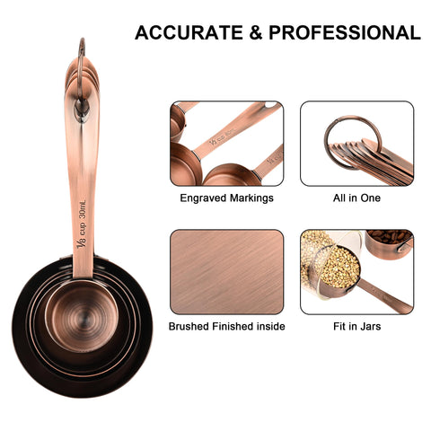 IFFMYJB 1 tablespoon copper spoon for accurate liquid measures