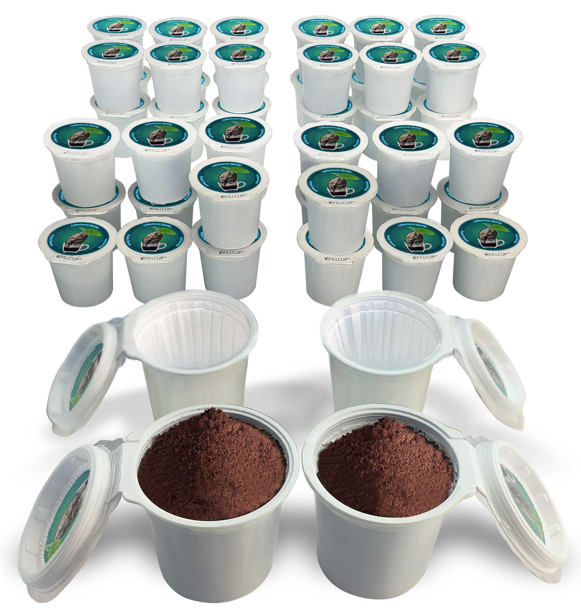 iFillCup 48-pods pack for customizable home coffee with your favorite beans.