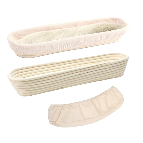 Ifory Banneton 15in baguette basket shapes authentic loaves for baguette perfection.