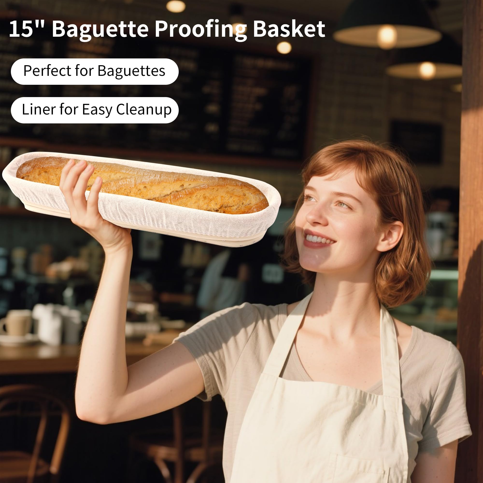 Ifory Banneton natural rattan proofing set 2pc promotes even rise and crust.