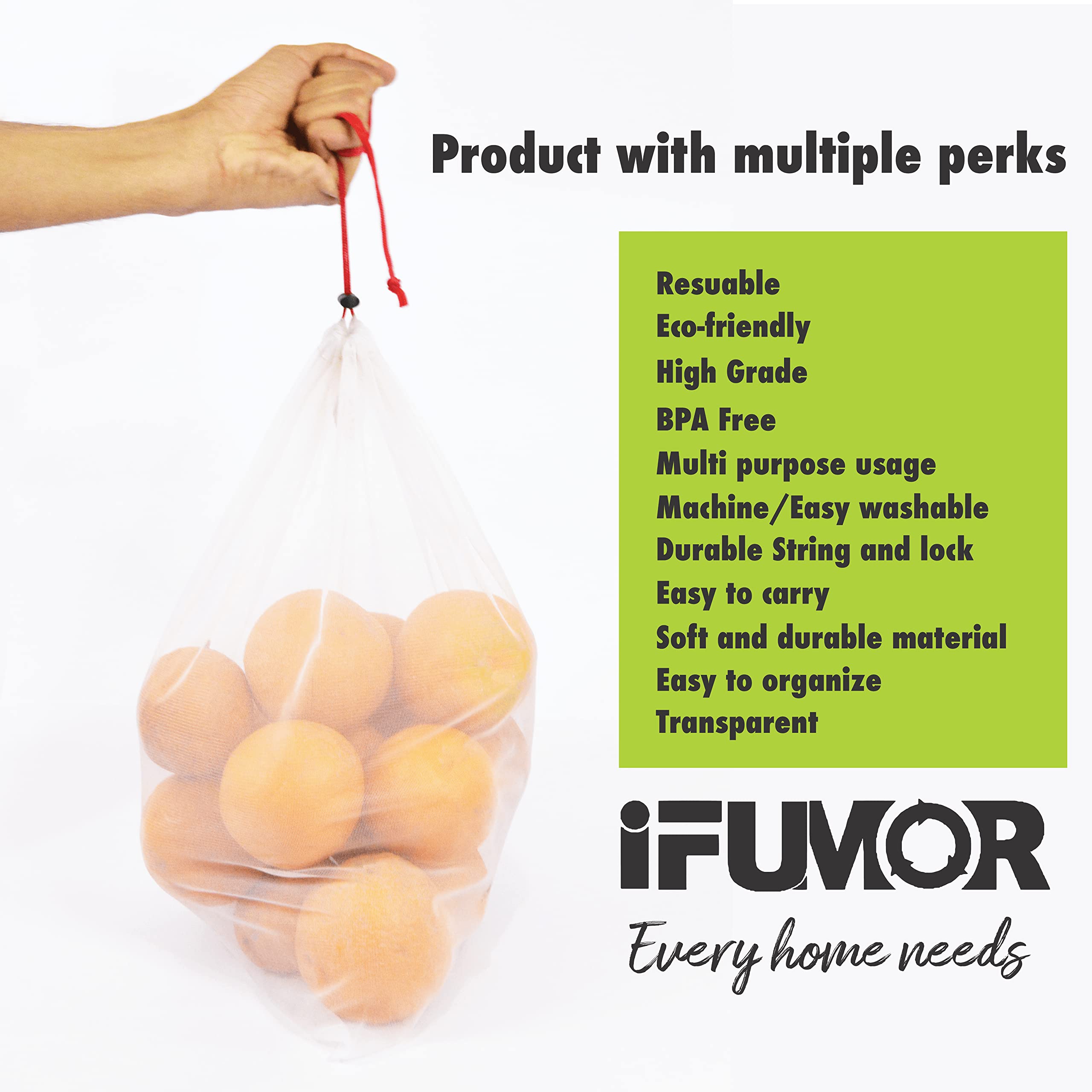 iFUMOR transparent design aids quick barcode scanning at checkout.
