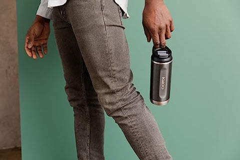 Igloo flip-n-sip action demonstrates easy drinking on the go